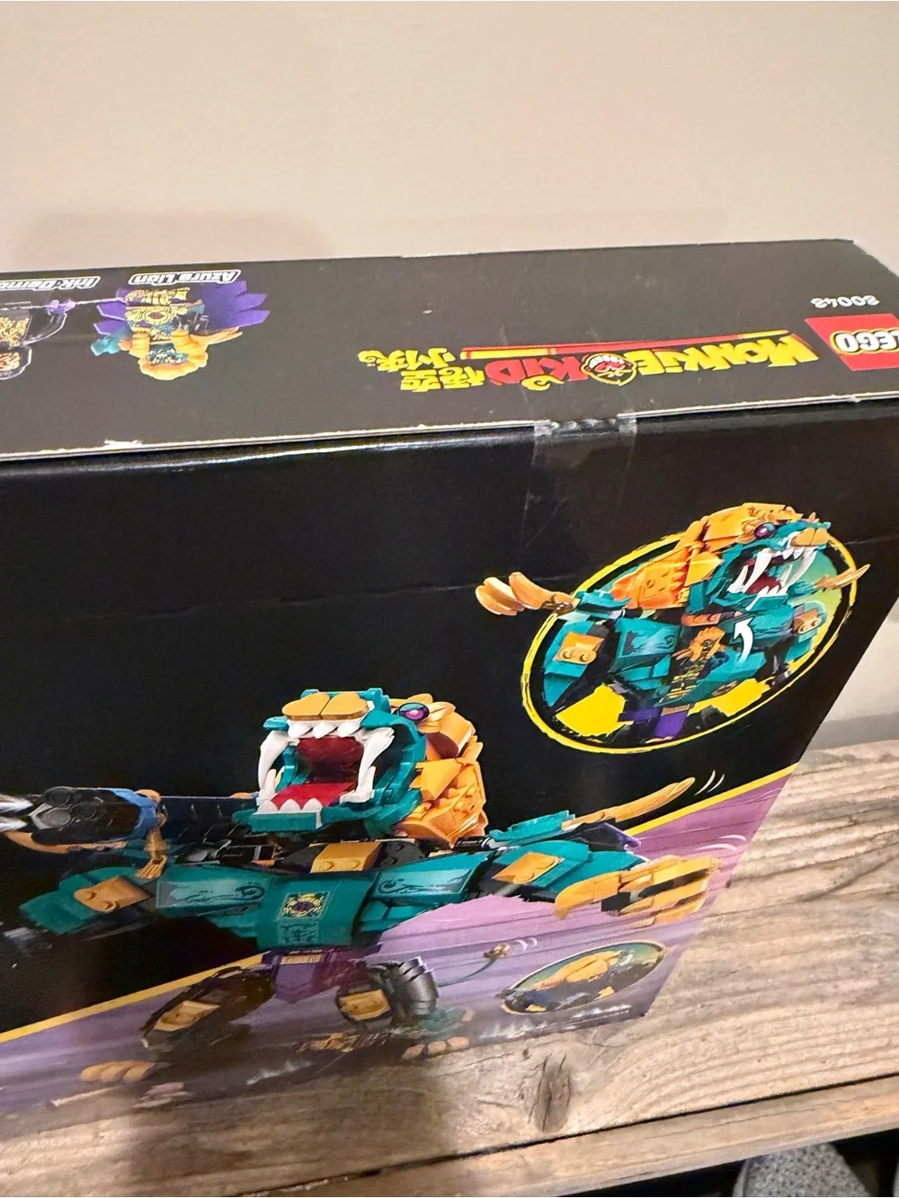 Lego Monkie Kid Mighty Azure Lion - Teal & Gold Action Build